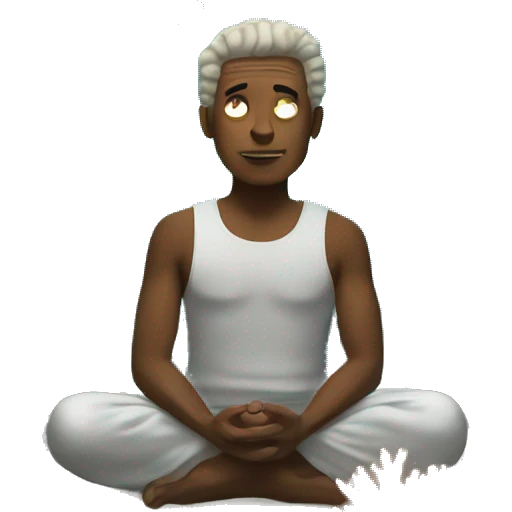 Meditation in the coral reefs emoji