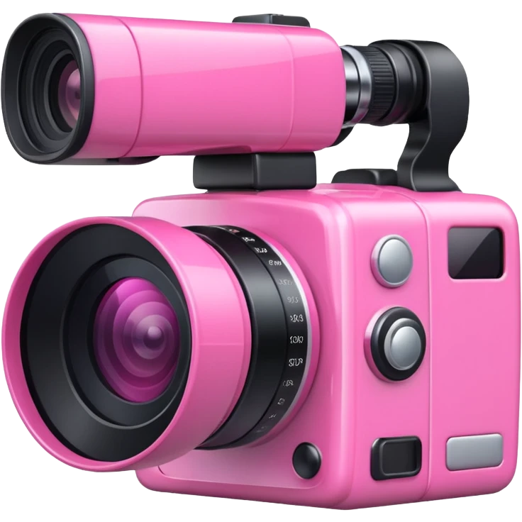 pink video camera emoji