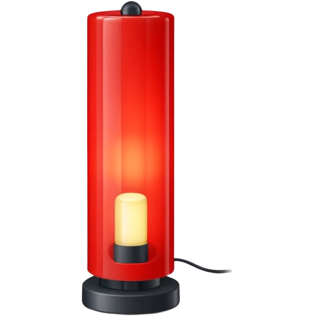 1980s red lighting lamp emoji