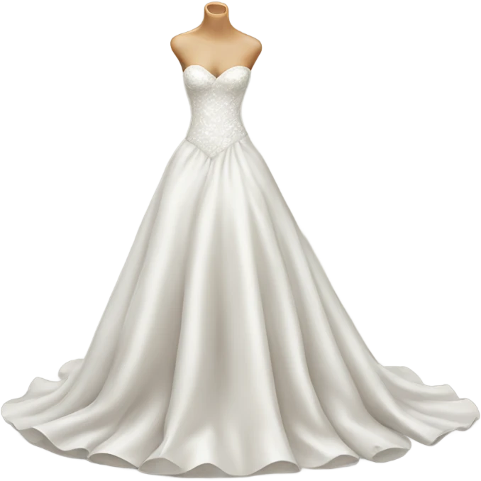 Hyper Realistic Wedding dress displays  emoji