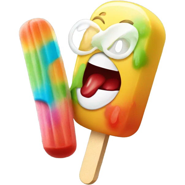eating popsicle  emoji