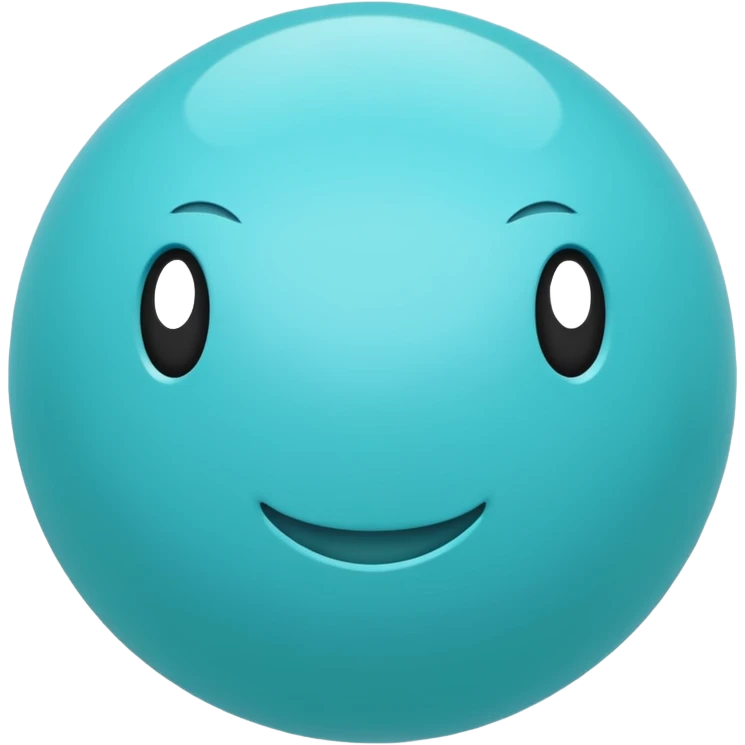 aqua color ball emoji