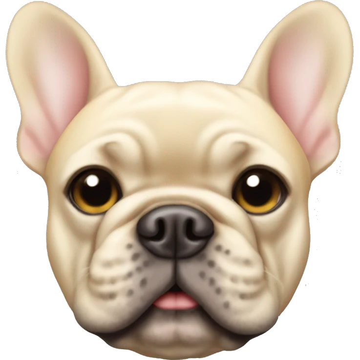 blonde french bulldog  emoji