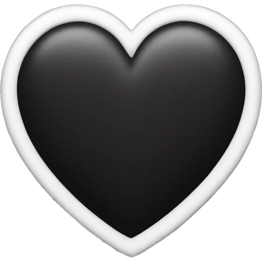 black heart emoji