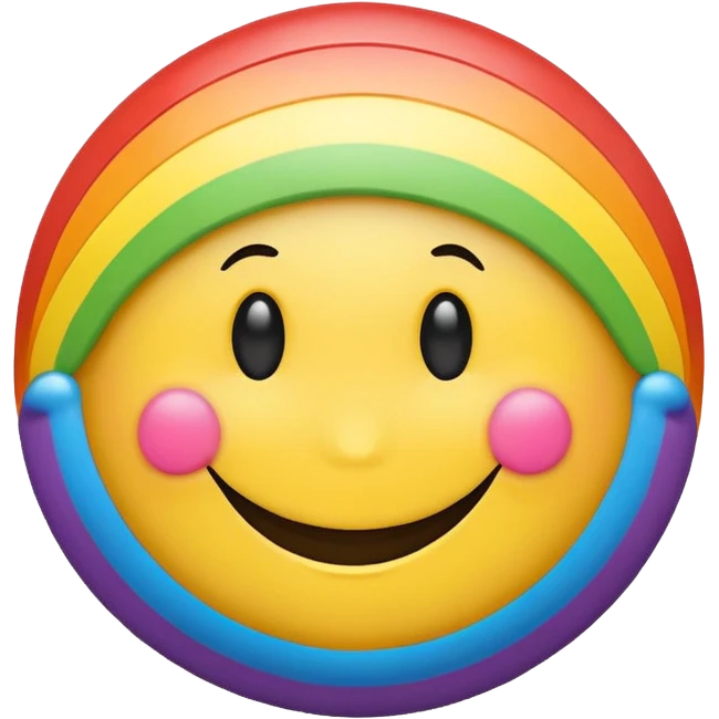 Gay smiley face emoji
