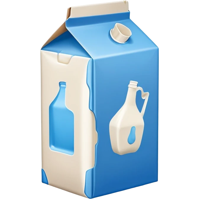 blue milk carton emoji