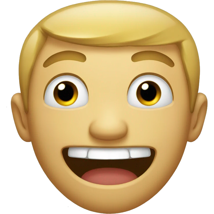 Bitter laugh emoji