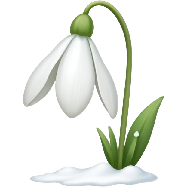 snowdrop emoji