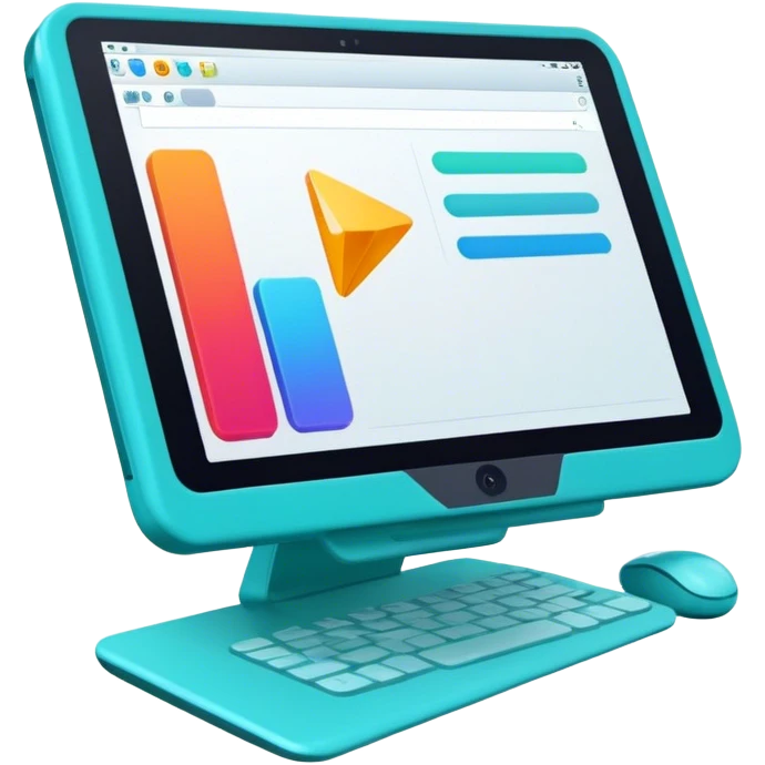 vibrant and modern icon of Animation and Motion Design, featuring elements like a single graphic tablet and stilus, dynamic motion lines, and visuals of the process of creating animated films and GIF animations. The design colorful, and dynamic, without any emojis. The background transparent emoji