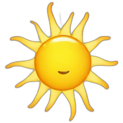 Sun is shine emoji