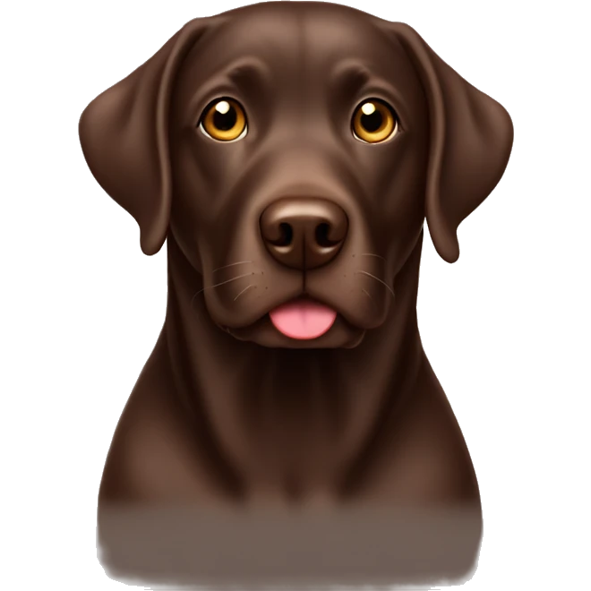 christmas chocolate lab  emoji