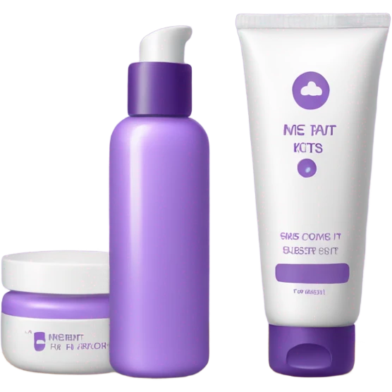skin care Kit purple emoji
