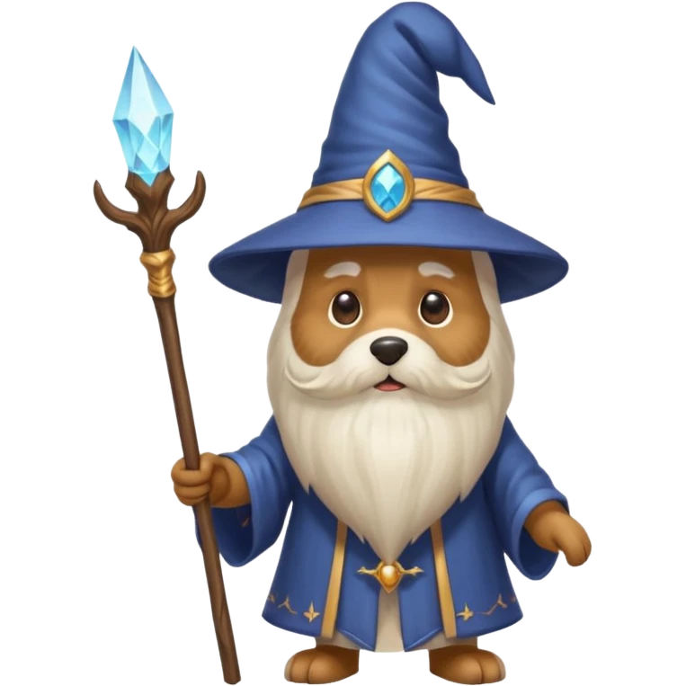 Dog wizard emoji