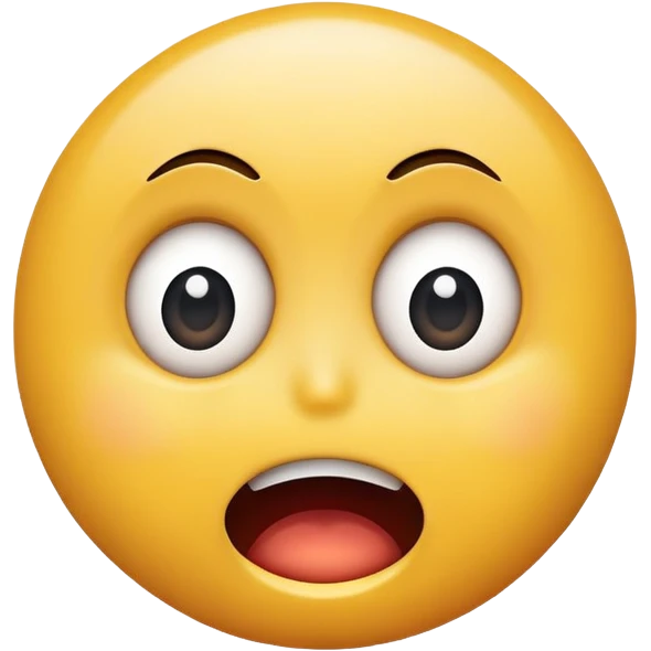 Smiley with fear emoji