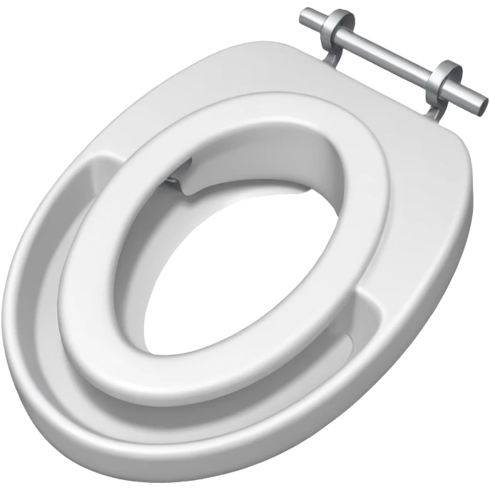 Paper toilet seat with a hole it emoji