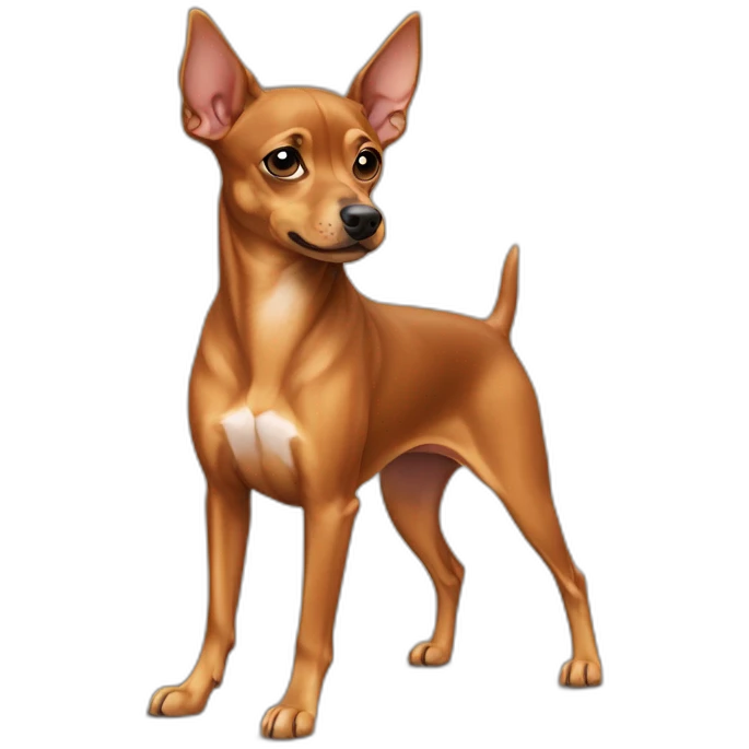caramel color pinscher dog emoji