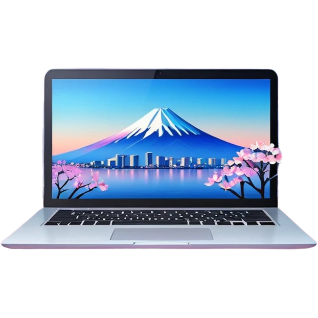 “VIBE25:Tokyo — neon cityscape 🌆 + Mount Fuji 🗻 + cherry blossoms 🌸 + laptops 💻 + origami cranes 🕊️, modern meets traditional, bold and futuristic.” emoji
