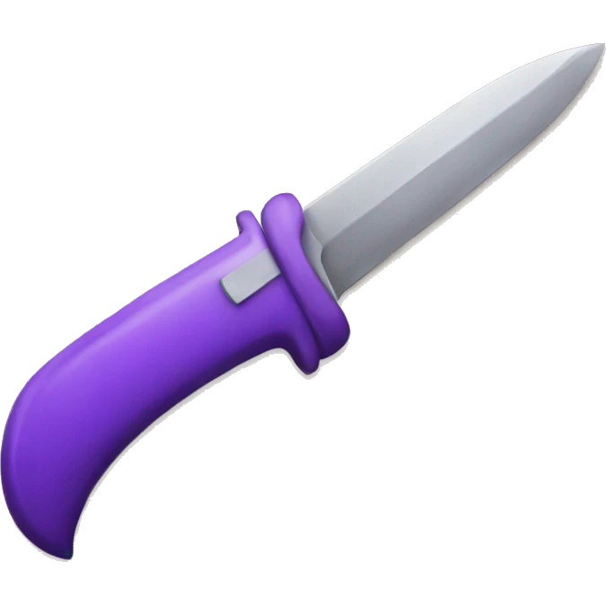 purple knife emoji