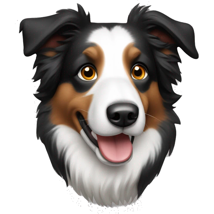 border collie female dog  emoji