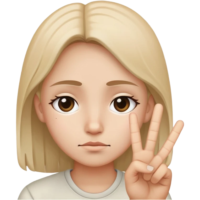 😭✌🏻 emoji