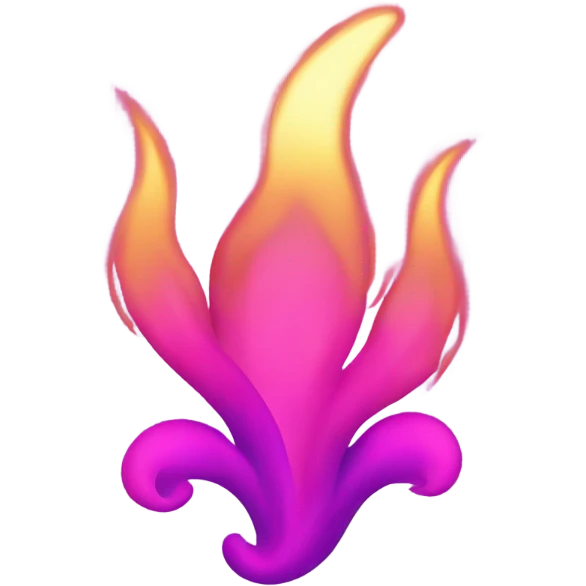 Pink flame emoji