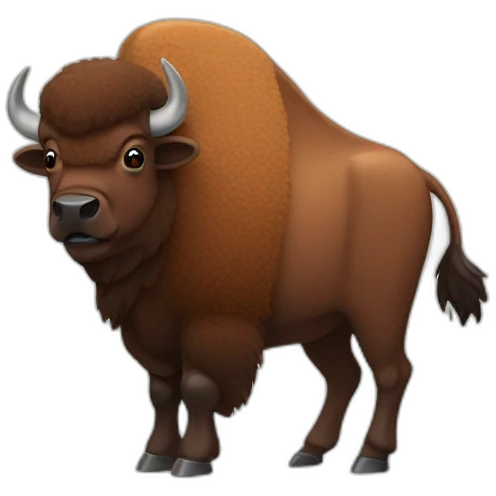 funny bison emoji