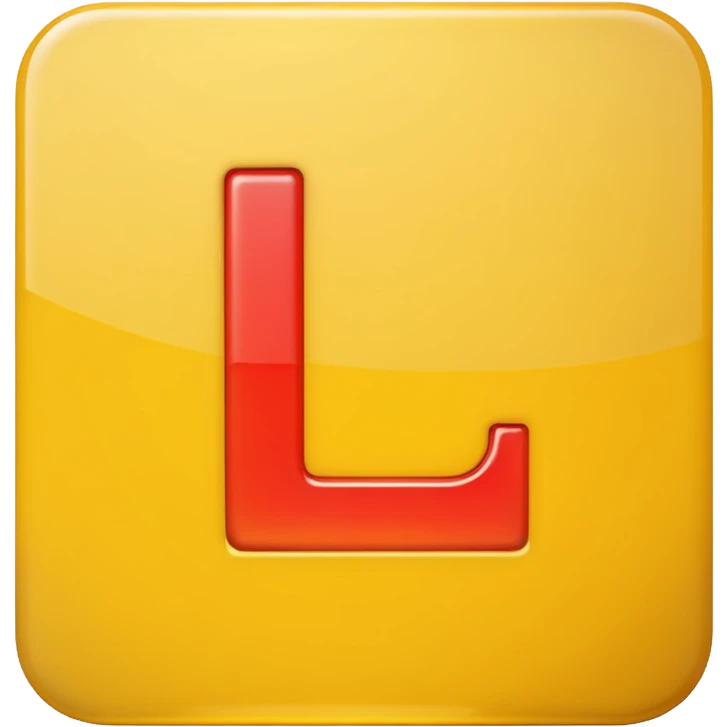  L plate emoji with yellow background  emoji