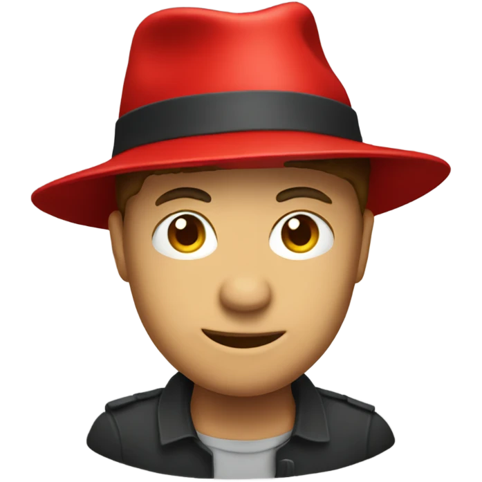 red hat with pc emoji