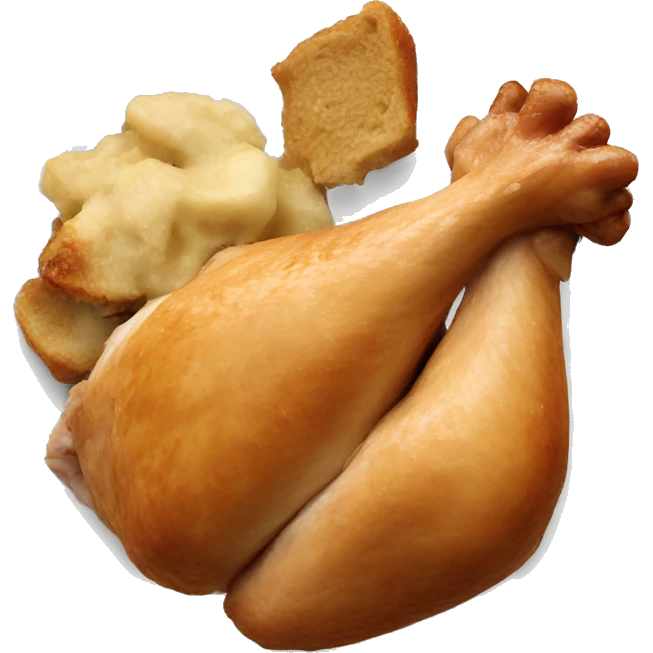 Rithek eating chicken emoji