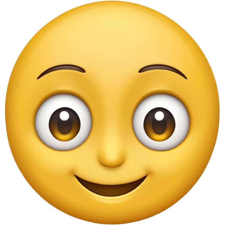 Emoji smirking with big eyes emoji