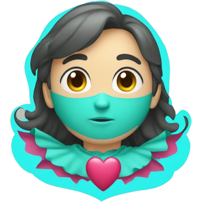 Corazón de color turquesa emoji