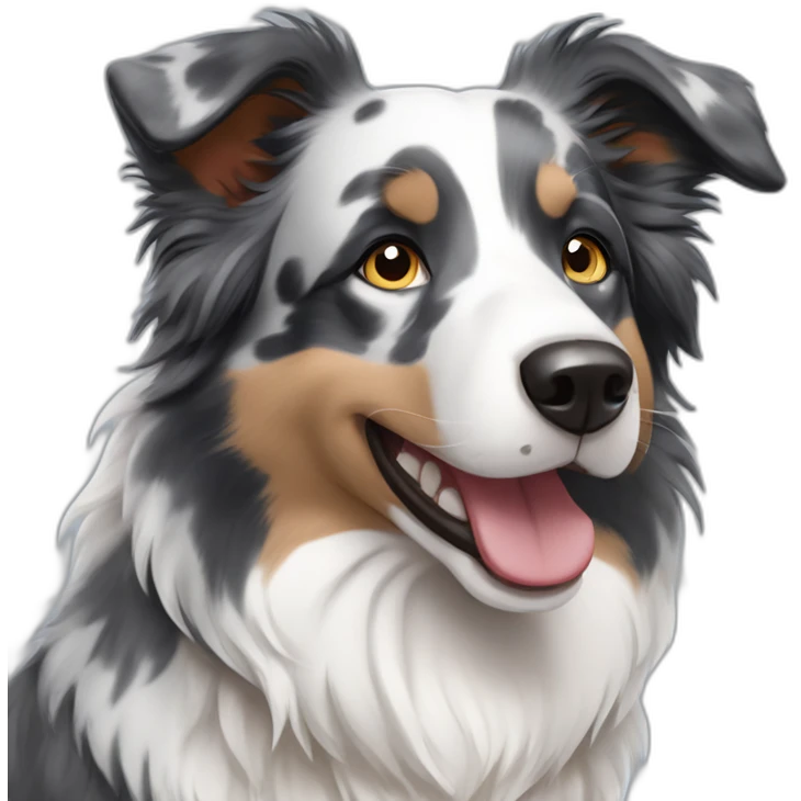 blue merle border collie emoji