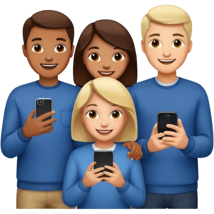 people searching something with iphone emoji