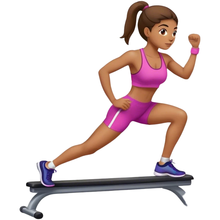 Exercising girl emoji