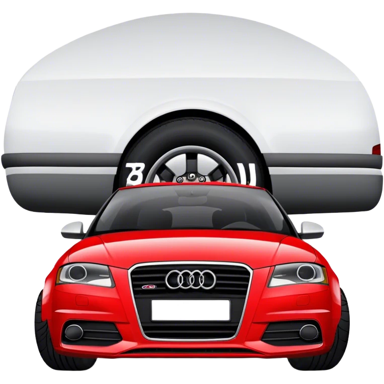 Red audi a3 front facing emoji
