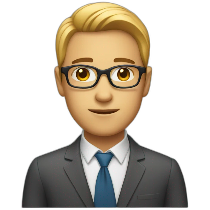 Person where I block eyeglasses emoji