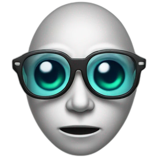 Alien with glasses emoji
