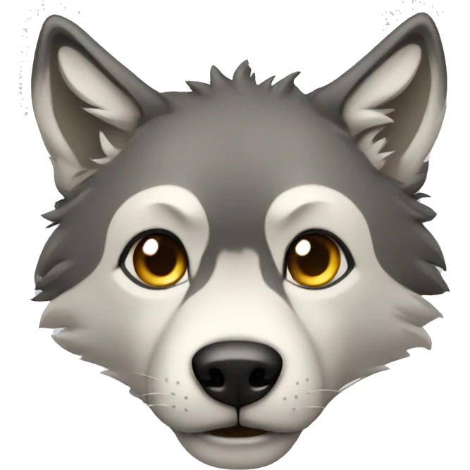 Face gentil loup emoji
