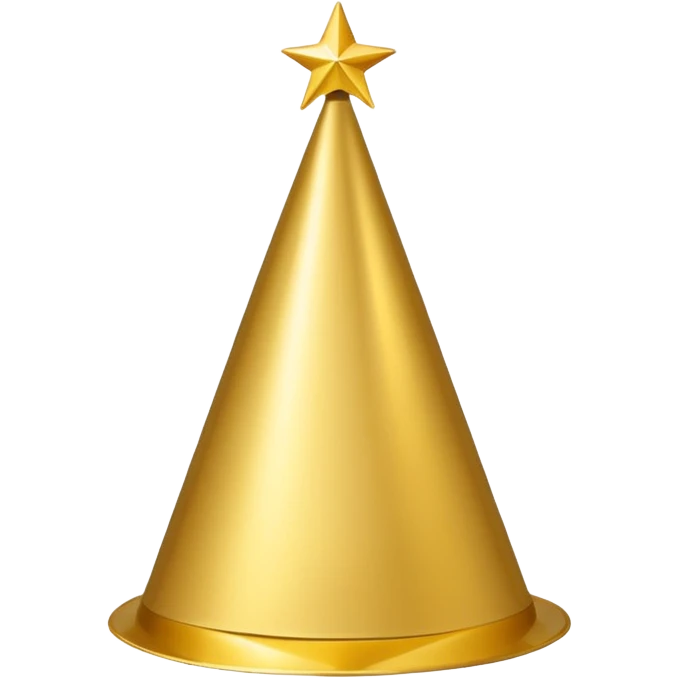 Gorrito de fiesta dorado  emoji