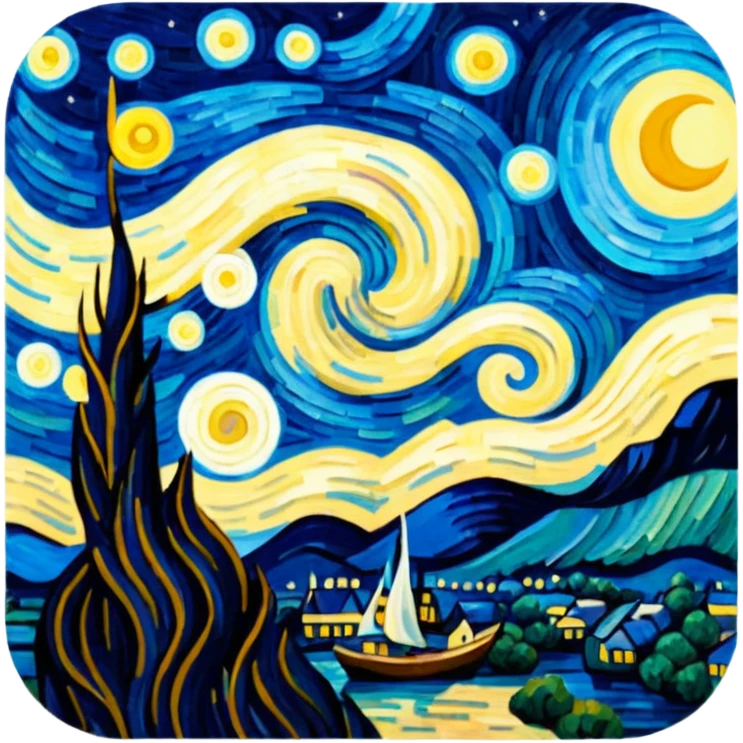 the starry night emoji