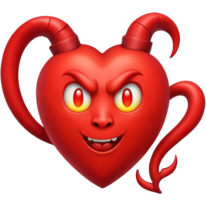 Devil heart emoji