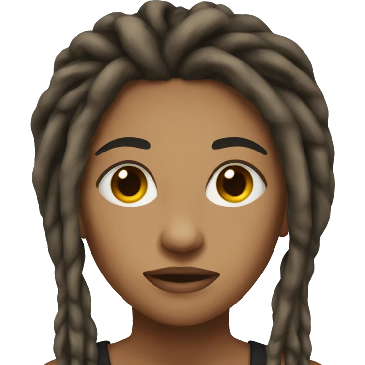 Female dreadlock awake emoji