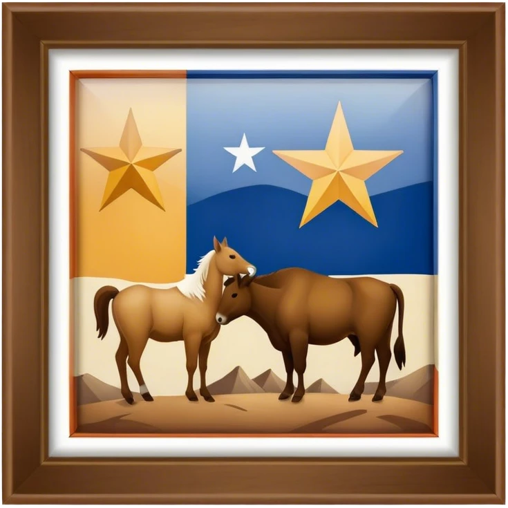 Wyoming and Texas emoji
