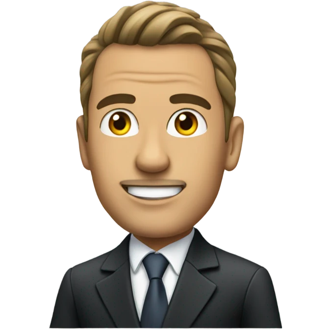 Businessman driving Mercedes convertible emoji