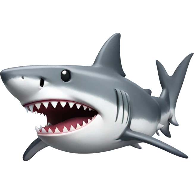 big shark listening to music  emoji