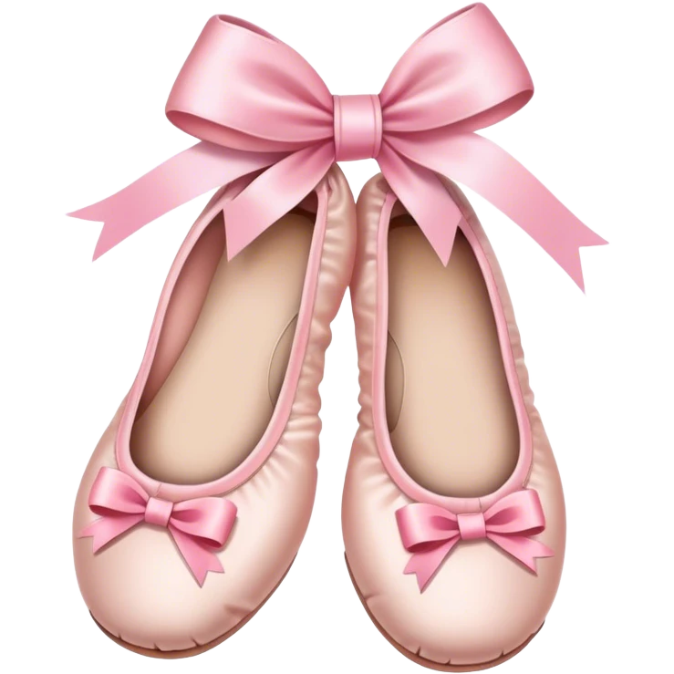 ballet shoes with a bow emoji