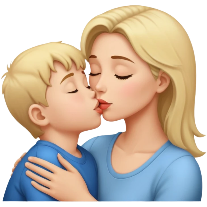 Mom kiss son emoji