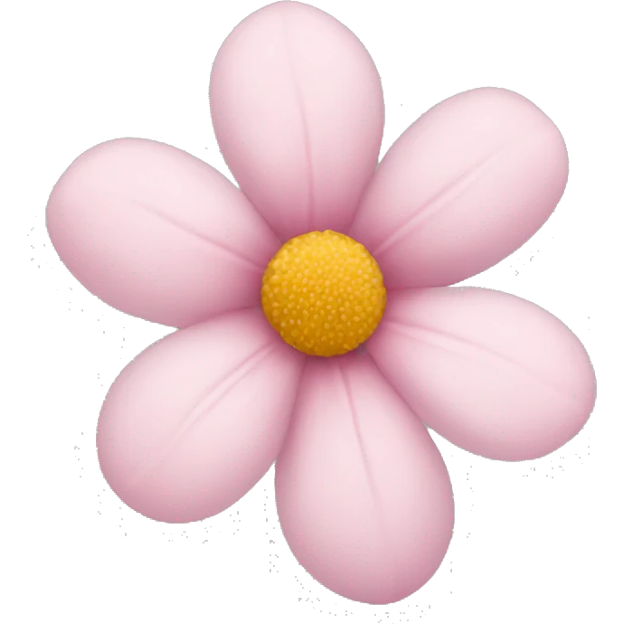 Soft pink flower emoji