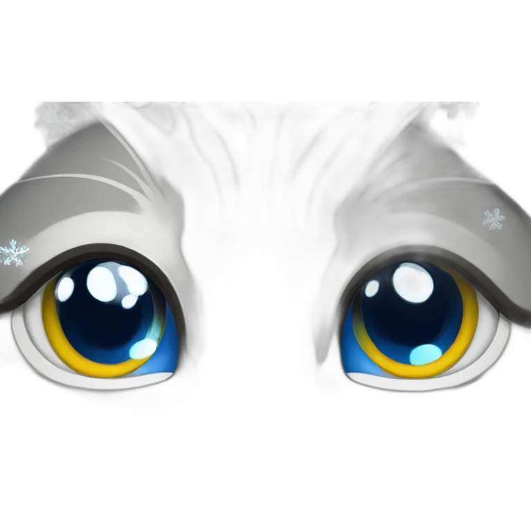 Cat crying snowflakes emoji