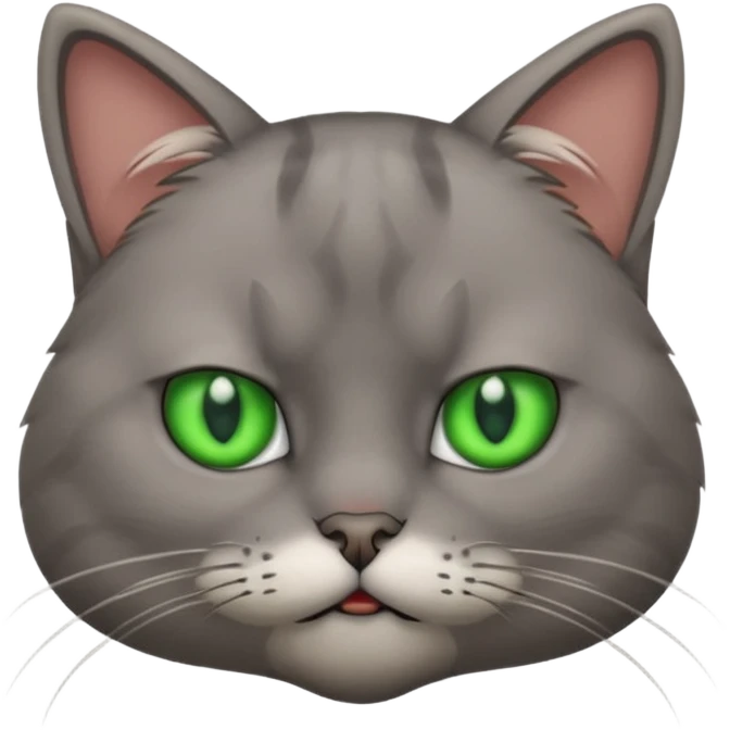 Cat looking annoyed emoji